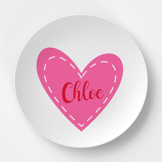 Stitched Heart Grace Plate
