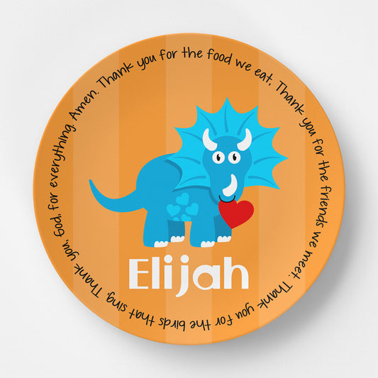 Dinosaur Love Grace Plate