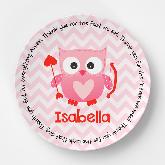 Cupid Owl Grace Plate
