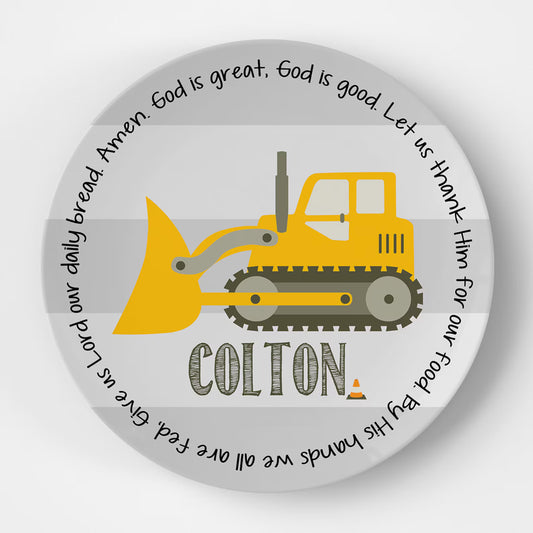 Bulldozer Grace Plate