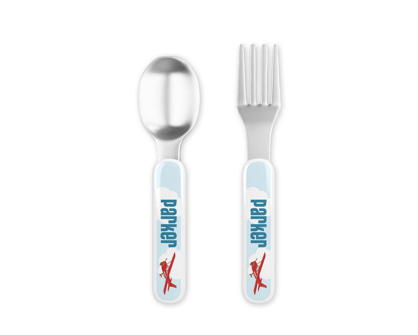 Airplane Toddler Personalized Silverware