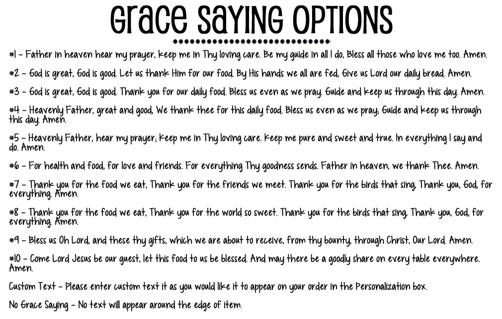 Monogram Boy Grace Plate