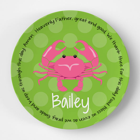 Crab Pink Grace Plate