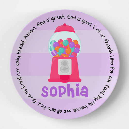 Gumball Girl Grace Plate