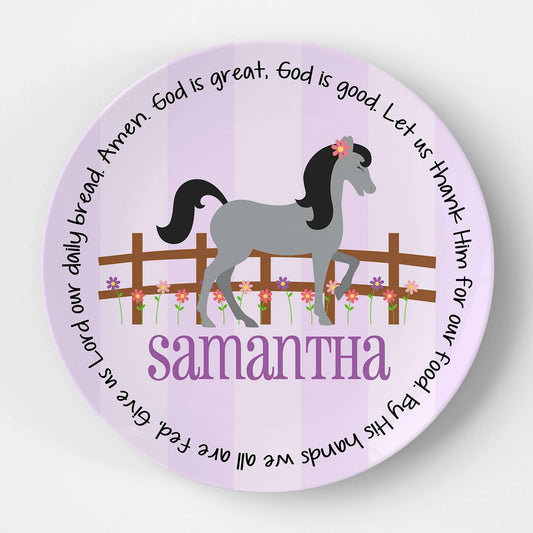 Horse Grace Plate