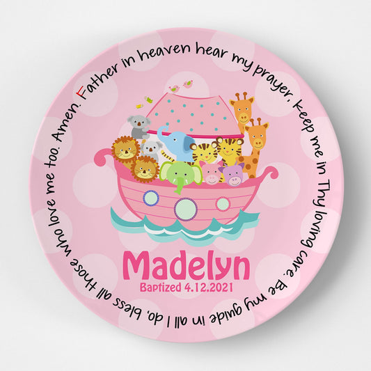 Noah's Ark Girl Grace Plate