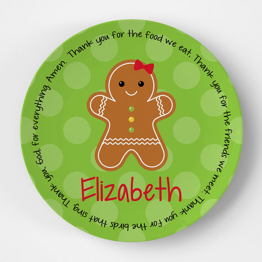 Gingerbread Girl Grace Plate