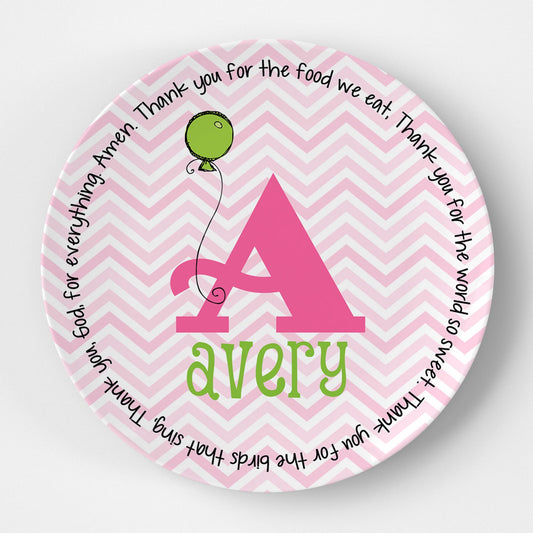 Monogram Girl Grace Plate