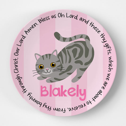 Kitty Cat Grace Plate