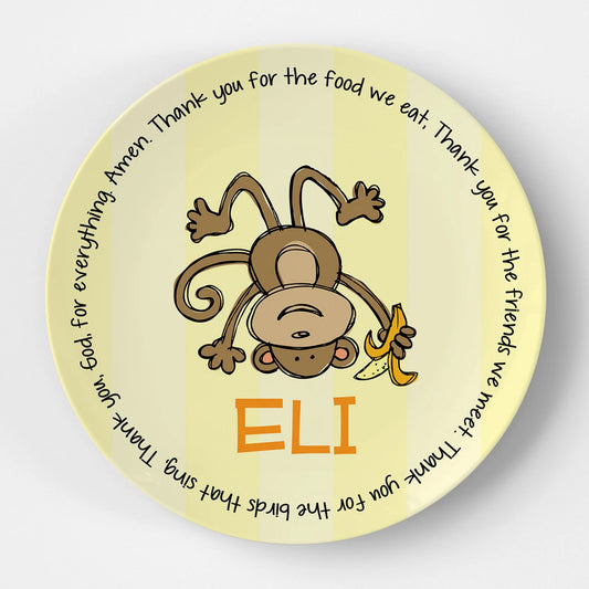 Monkey Boy Grace Plate