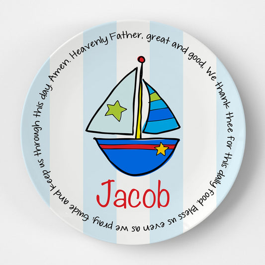 Sailboat Grace Plate