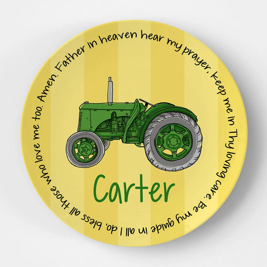 Tractor Green Grace Plate