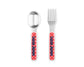 Polkadots Red Toddler Personalized Silverware