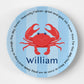 Crab Red Grace Plate