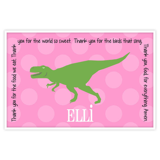 Dinosaur Girl Grace Placemat