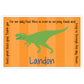 Dinosaur Boy Grace Placemat