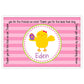 Egg Chick Girl Easter Personalized Grace Placemat