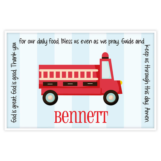 Firetruck Stripes Grace Placemat