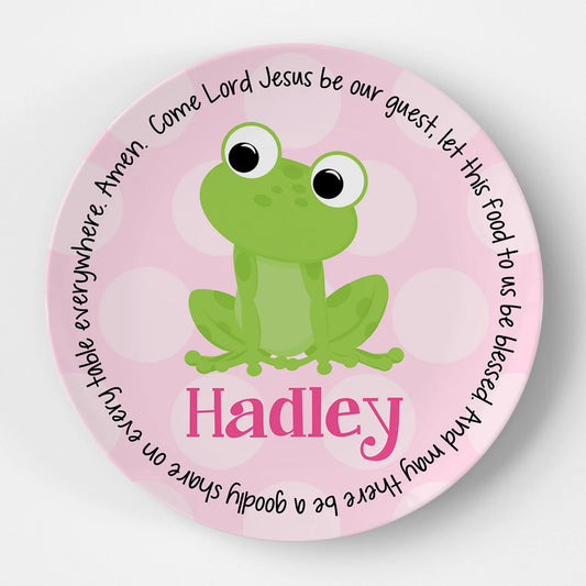 Frog Girl Grace Plate