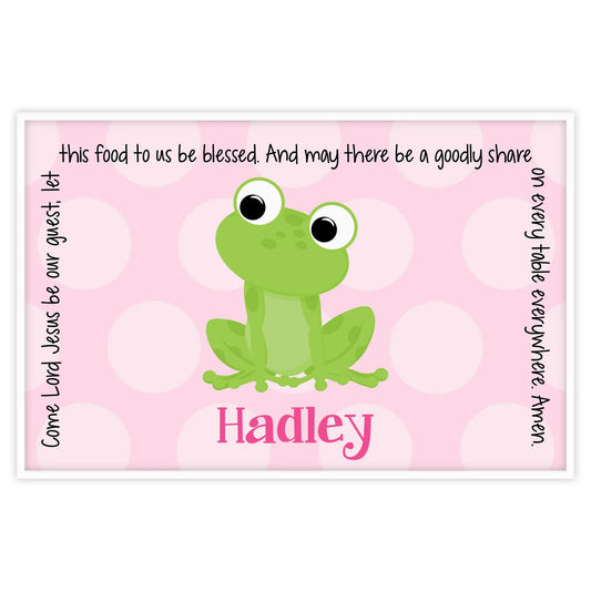Frog Girl Grace Placemat