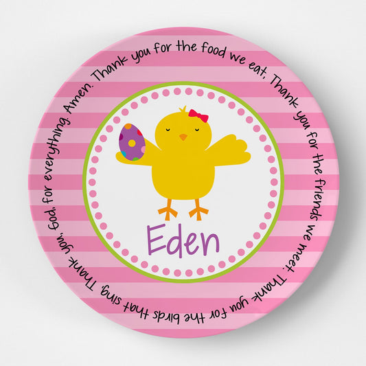 Egg Chick Girl Grace Plate