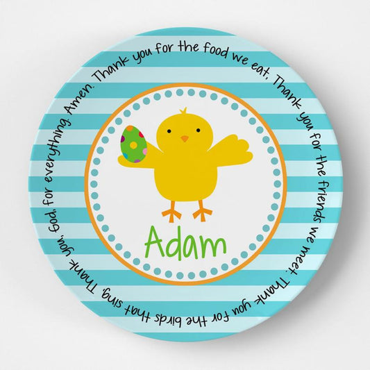 Egg Chick Boy Grace Plate