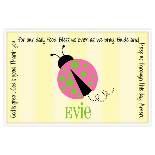 Ladybug Pink Grace Placemat