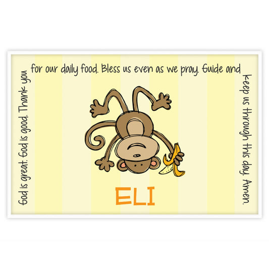 Monkey Boy Grace Placemat