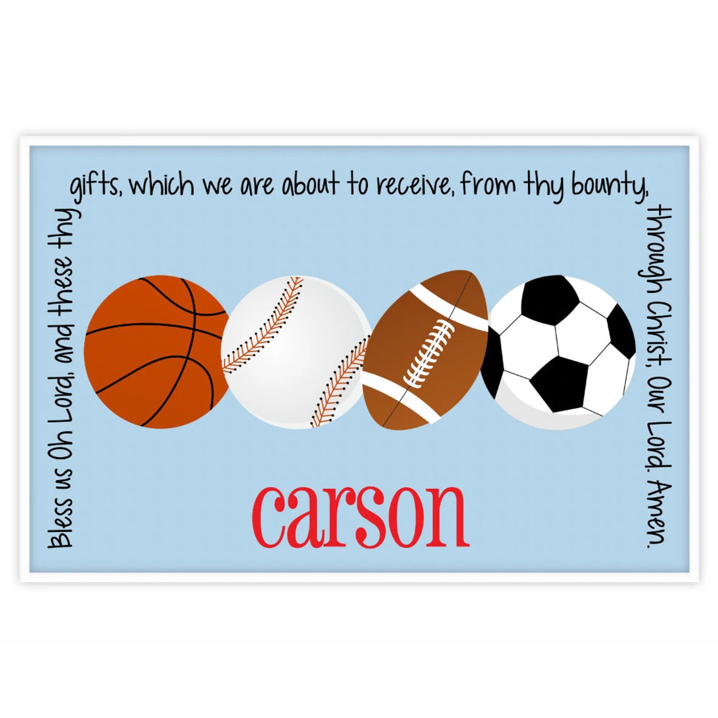 Sports Grace Placemat