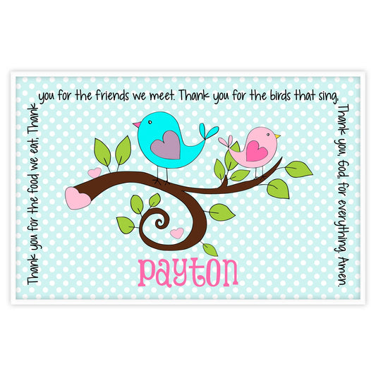 Sweet Birdies Grace Placemat