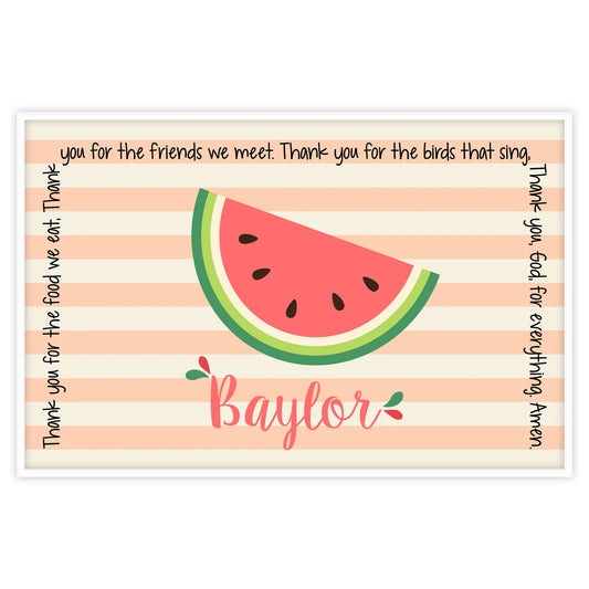 Watermelon Grace Placemat