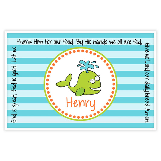 Whale Boy Grace Placemat